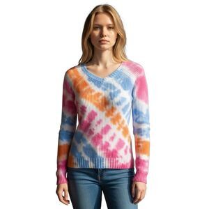 EPIC THREADS RAINBOW TIE DYE GIRLS SWEATER SZ.M NWT.